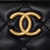 Chanel Sheepskin Material Vintage Gold Chain Crossbody Bags Women's Black AP3044-B09209-94305