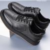 Winter Men's Casual Shoes Trend Sneakers 2024 Lace-up Genuine Leather Sneaker Men Shoes Flat Soft Sole with Fur Warm Shoe