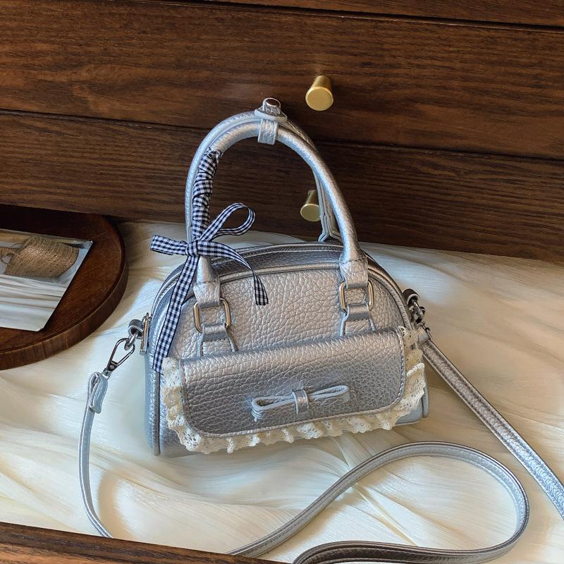 

Летняя модная женская сумка, новая милая сумка-конверт с кружевом, маленькая квадратная сумка, простая сумка через плечо серебряный