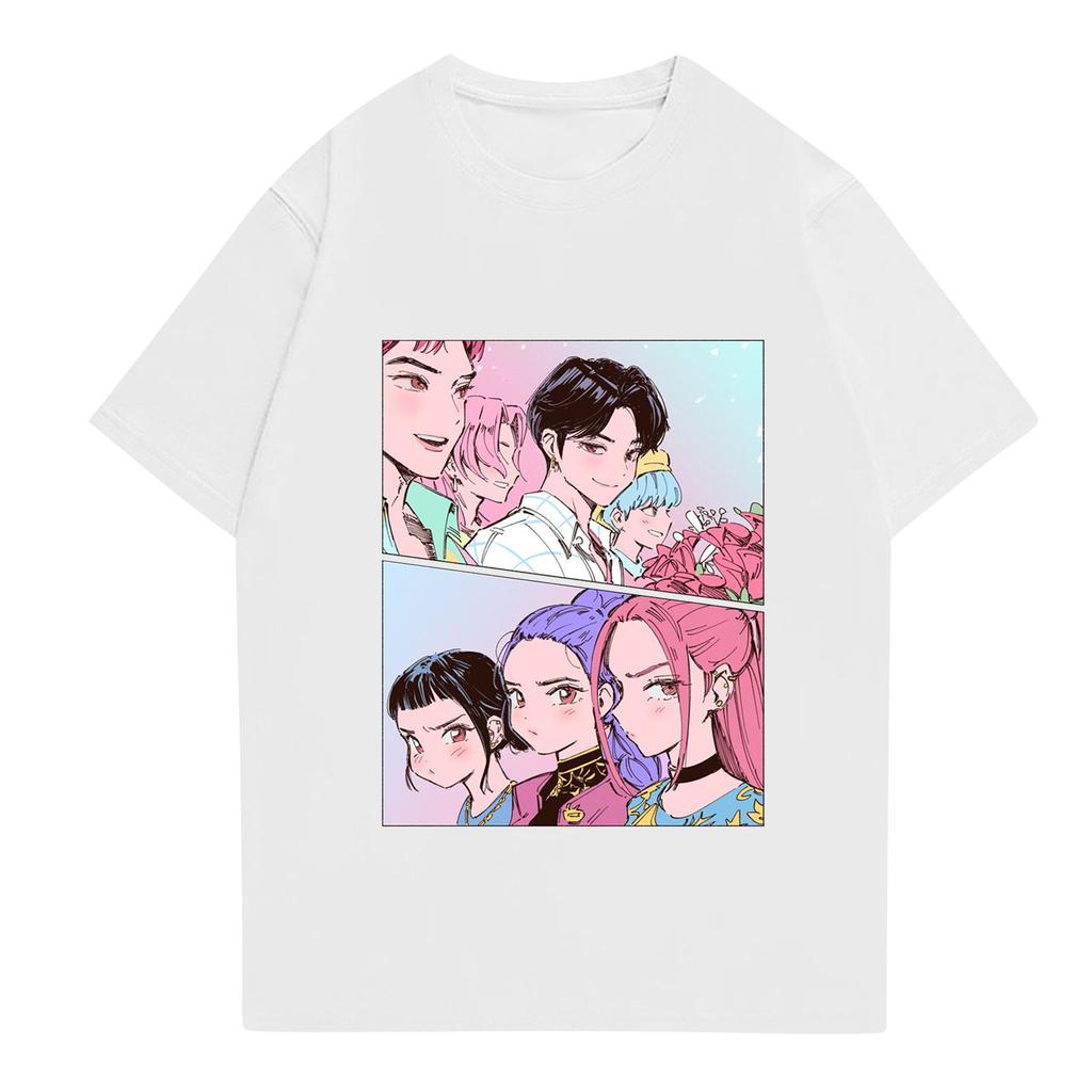 Kid's Anime Printed Short Sleeved T-shirt