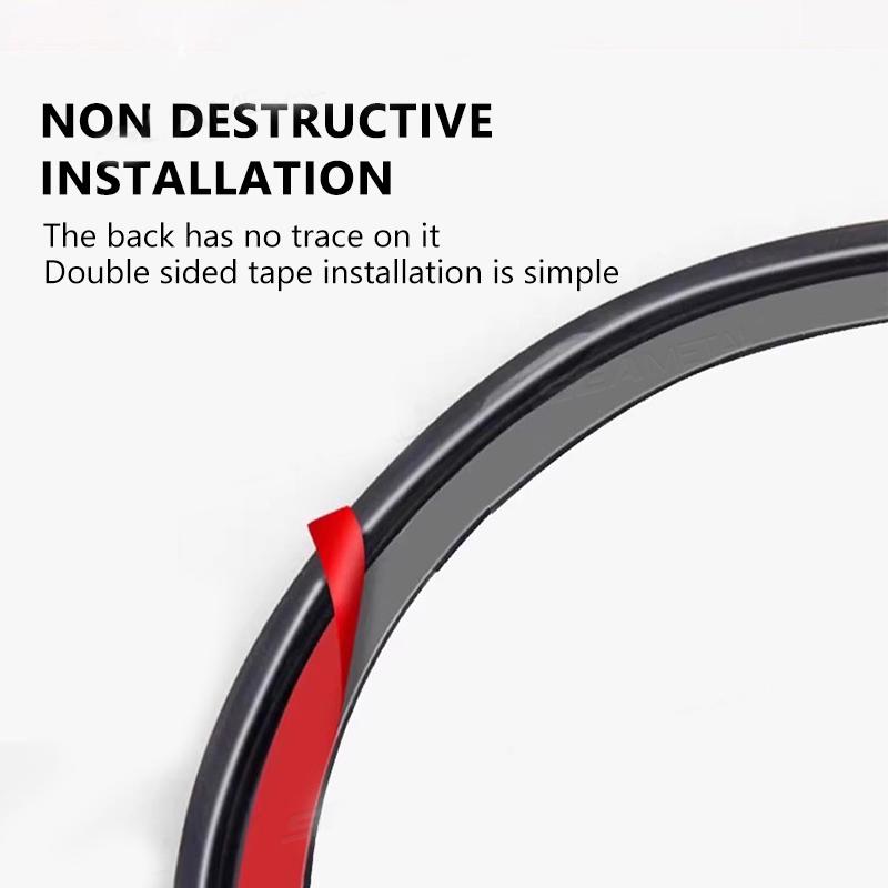 SEAMETAL 90cm Car Fuel Cap Seals Strip Charging Port D-shaped Seal Strip Dustproof Waterproof Gasket Automotive Weatherproof Auto Seal
