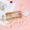 642 Stück/Set CCB-Perlen Strass-Abstandshalter mit elastischem Band Schmuckwerkzeuge für DIY-Armband Halskette Schmuckherstellungs-Sets