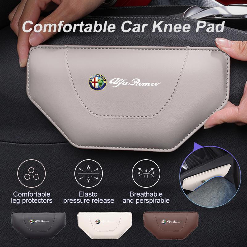 Car Knee Cushion Soft Knee Pad Elbow Thigh Support Accessories For Alfa Romeo Giulietta GT 159 147 156 Mito Brera Giulia Spider zk3