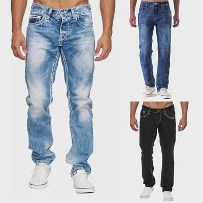 2024 Hochwertige Vier-Jahreszeiten-Jeans für Herren im geraden Schnitt - europäischer und amerikanischer Stil