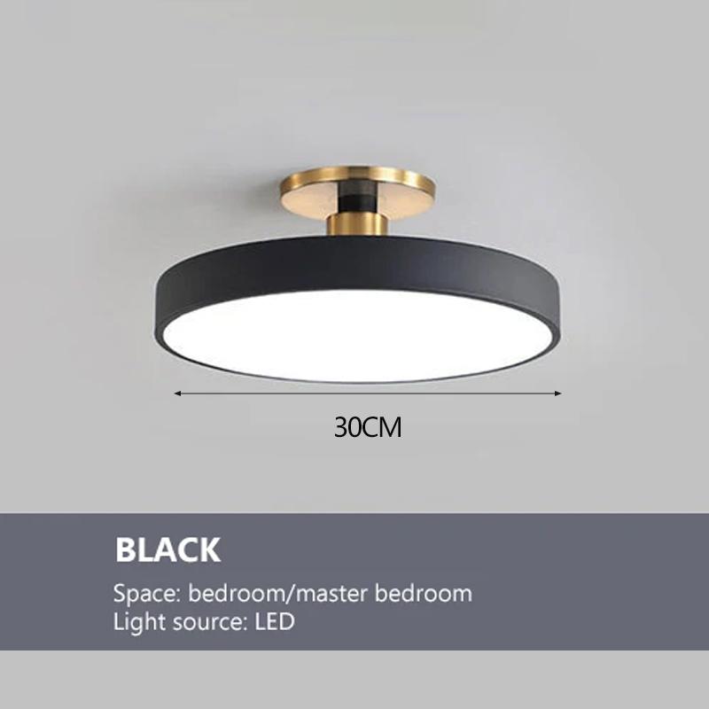 

Современные деревянные светодиодные потолочные светильники Квадратная потолочная лампа-макарун для гостиной, спальни, столовой, прихожей, балкона Cool white