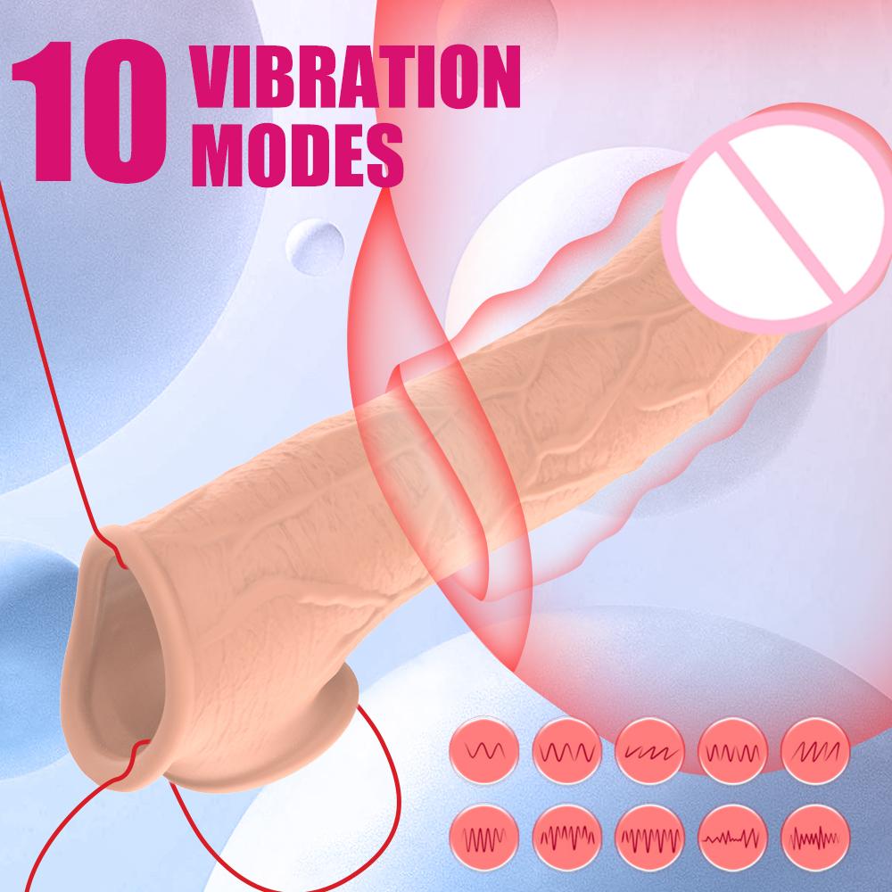 Realistic Dildo Vibrator Anal Dildo with 10 Vibration Modes Remote Control Penis Retractable Vibrator Female Sex Toys