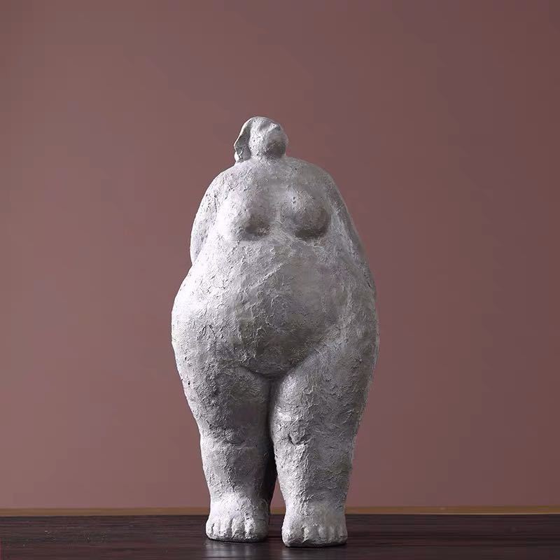 

Скандинавская глиняная фигурка из смолы, толстая женщина, украшение для дома, гостиная, крыльцо, тумба под телевизор, модель комнаты, ювелирные изделия