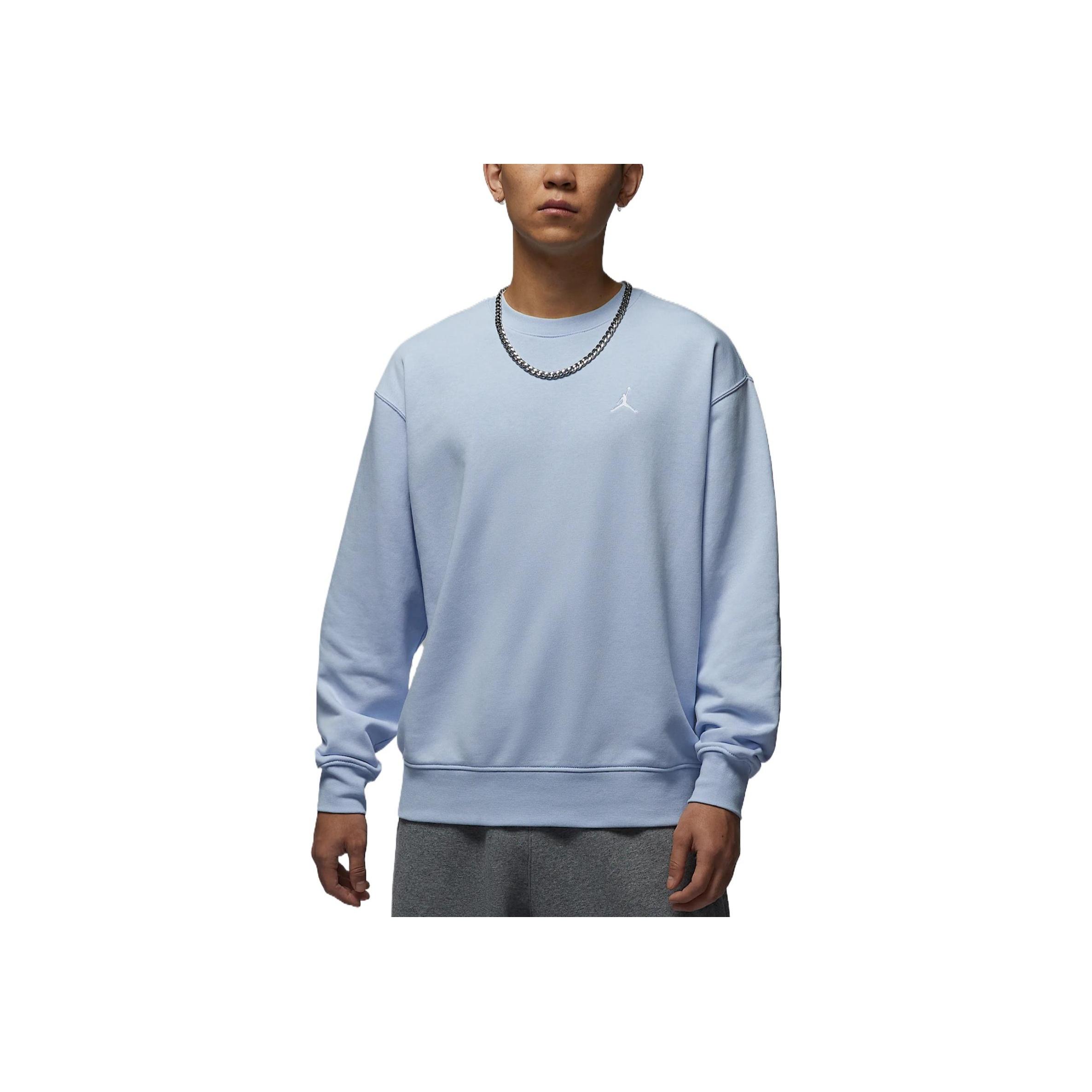 

Jordan Brooklyn Fleece Casual Soft Skin-Friendly Breathable Sports Hoodie Men hoodies Hydrogen-Blue White FV7296-407 2XL