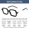 Blaulichtblockierende Blaulicht-Lesebrille Augenschutzbrett Quadratische Brille Ultraleichte Weitsichtigkeitsbrille