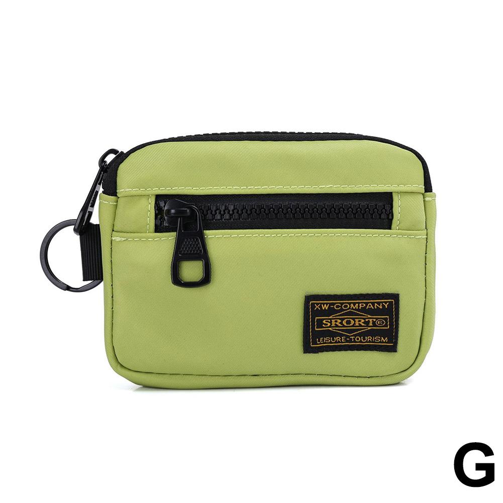 Oxford Cloth Coin Purse Portable Small Card Bag Casual Retro Canvas Zipper Key Holder Trend Youth Fashionable Oxford Cloth Purse