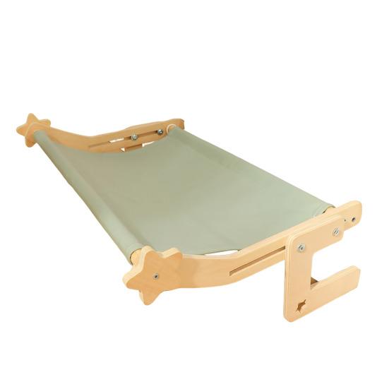 Cat Hammock Window Perch Adjustable Cat Bed with Wood Frame No Drilling Pet Hammock for Bedside Windowsill Indoor Cats