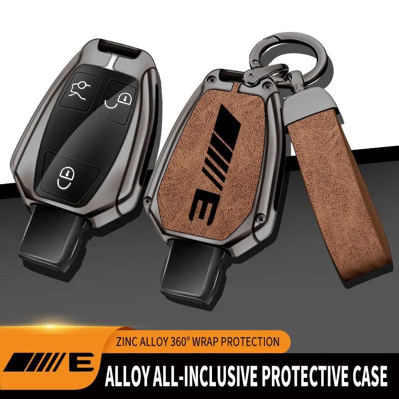 Zinc Alloy Car Key Holder for Mercedes-Benz E-Class Key Remote Controls Mercedes-Benz E300 E260 E350 E400 Car Key Holder