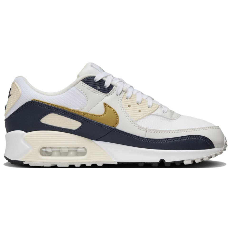 Nike  Air Max 90 Olympic Women Sneakers White Navy Coconut-Milk HF3444-100