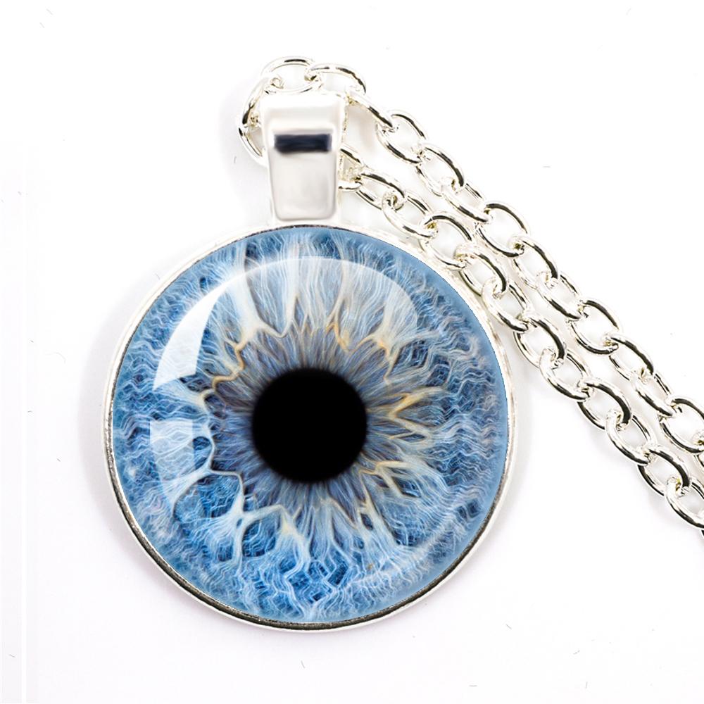 Blue Purple Green Evil Eye Glass Pendant Necklace Dragon Charm Jewelry Gift