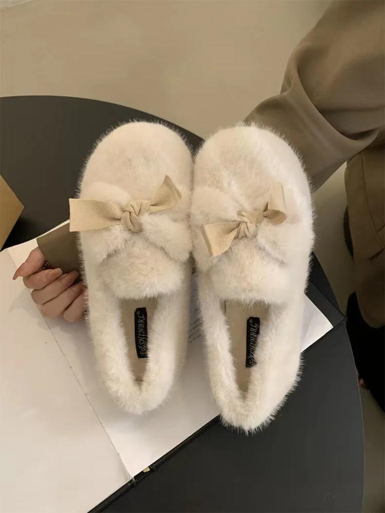 Retro Fashion Women Shoe 2024 Winter New Collection Women Cotton Shoes Versatile Soft soled Women's Flat Shoe Warm Home Shoes