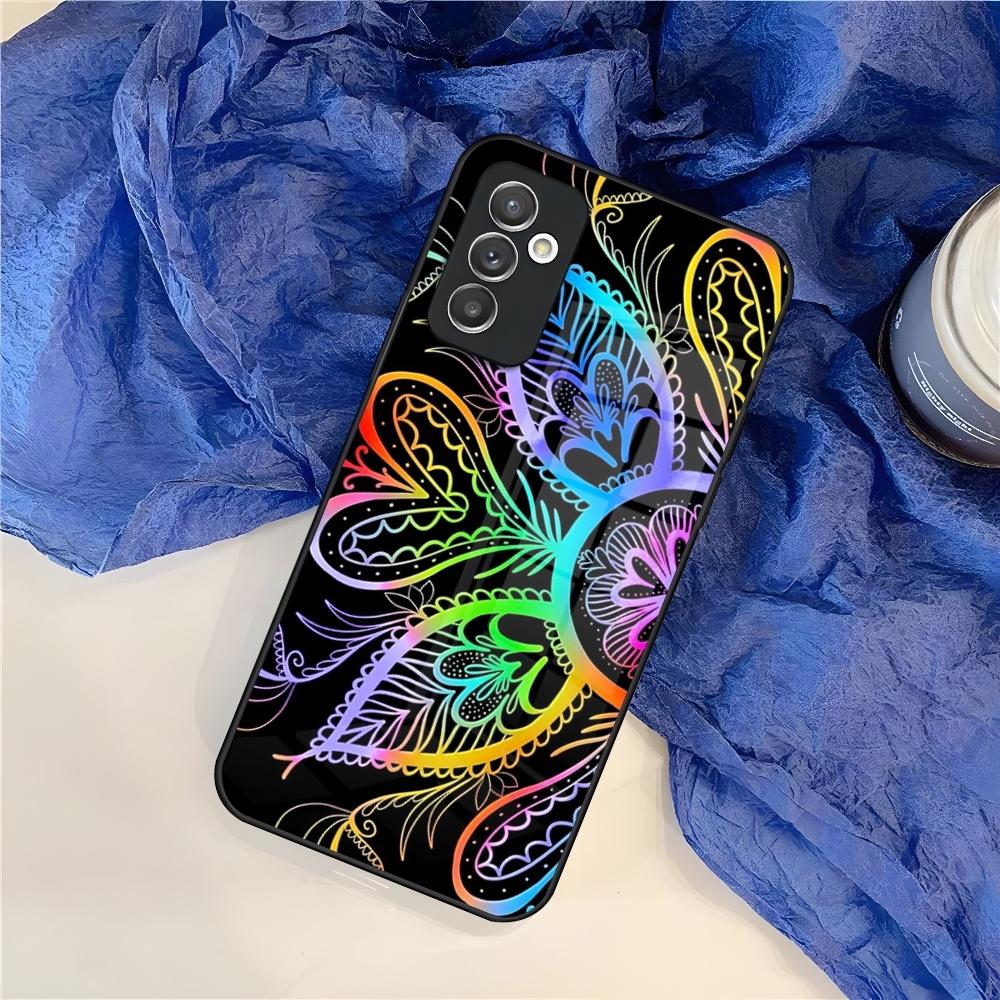 Mandala Chakra Yoga Phone Case for Samsung S25 S24 S30 S21 S23 S20 S22 Fe S10 E S9 Note 20 Pro Ultra Plus glass Cover