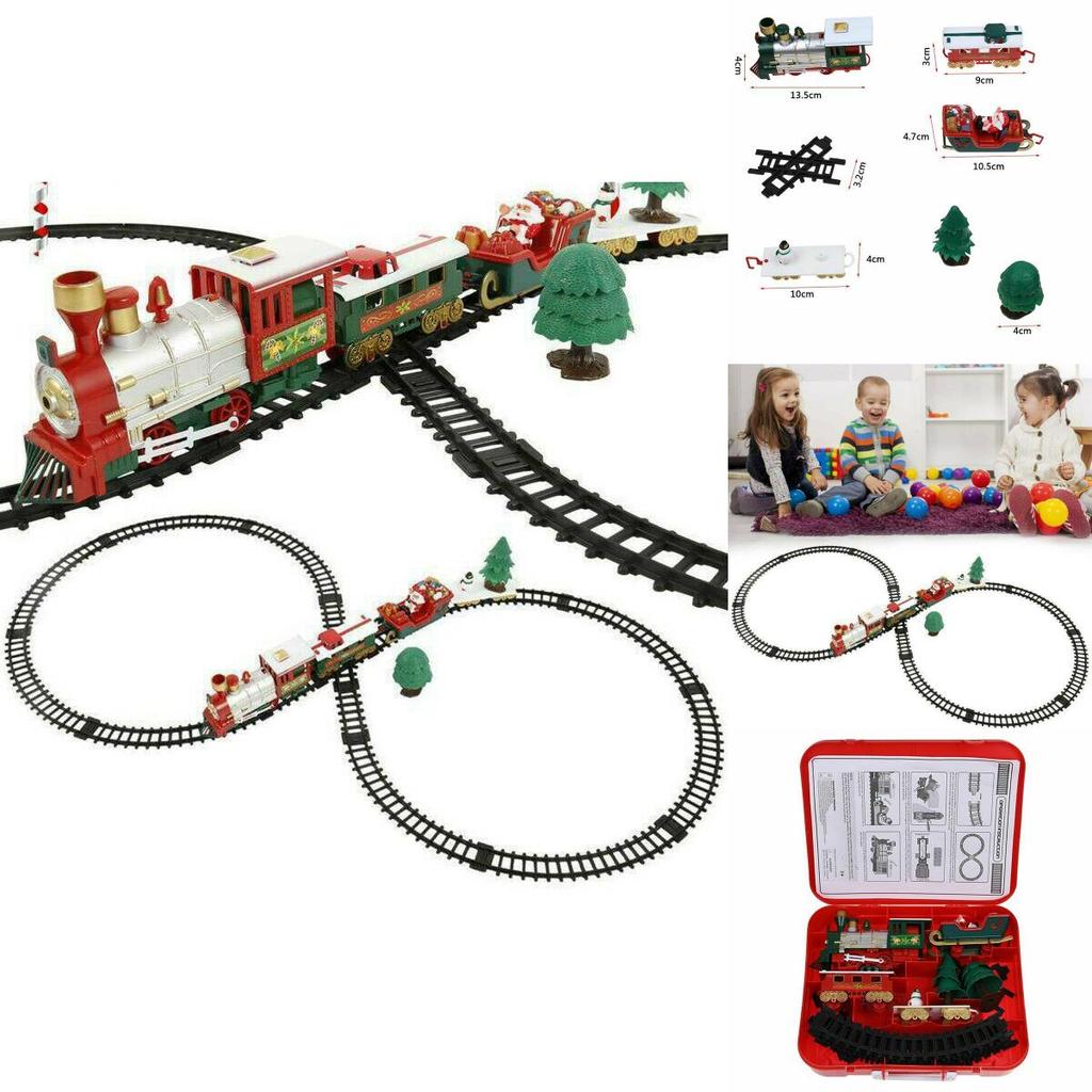 Charming Electric Led Musical Train And Track Set For Kids Christmas Celebration