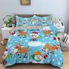 3 Pc Duvet Cover Christmas Moon Penguin Bedding Set For Kids And Adults Microfiber Single Double Queen 220x240 Room Decor Gift