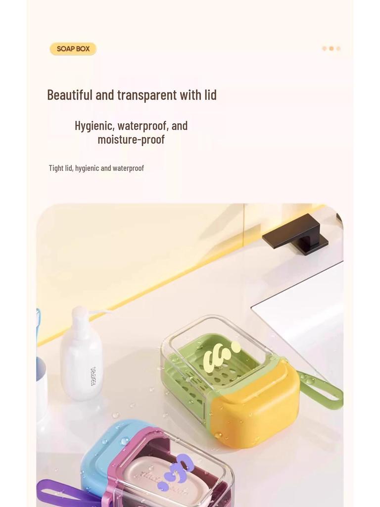 Travel Soap Box: Compact, Portable with Double-Layer Drainage and Advanced Sealing - Newcomer Discount 5 Yuan