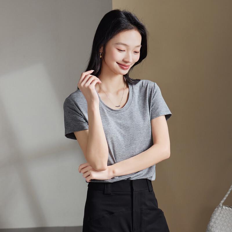SOFSIL Women's U-Neck Short Sleeve T-Shirt