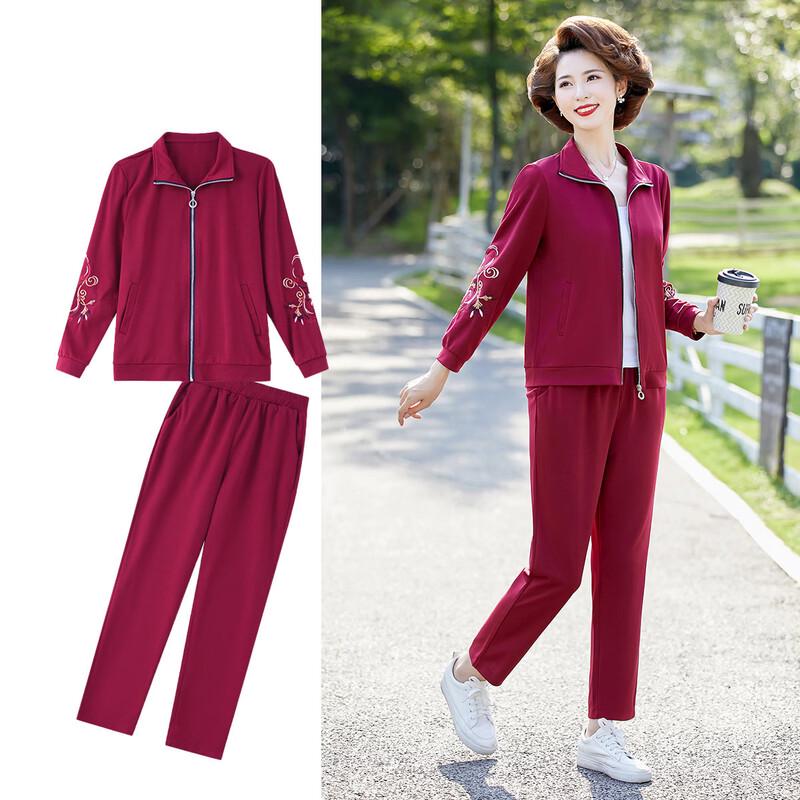 

Past Women s Embroidered Autumn/Winter Sportswear Set 4XL