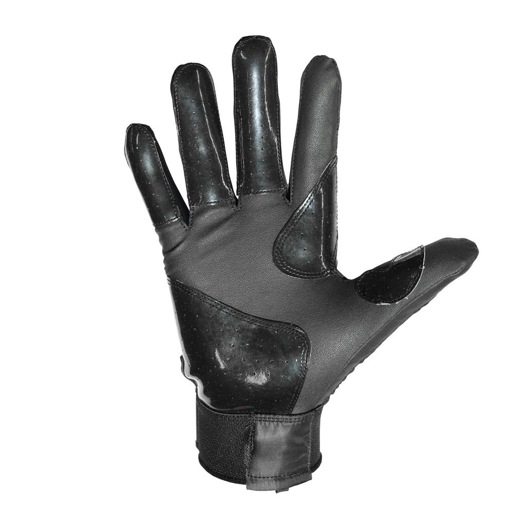CUTTERS Batting Gloves B444S Power Control 4.0 Solid, Ambidextrous, Baseball/Softball, Size L, Black
