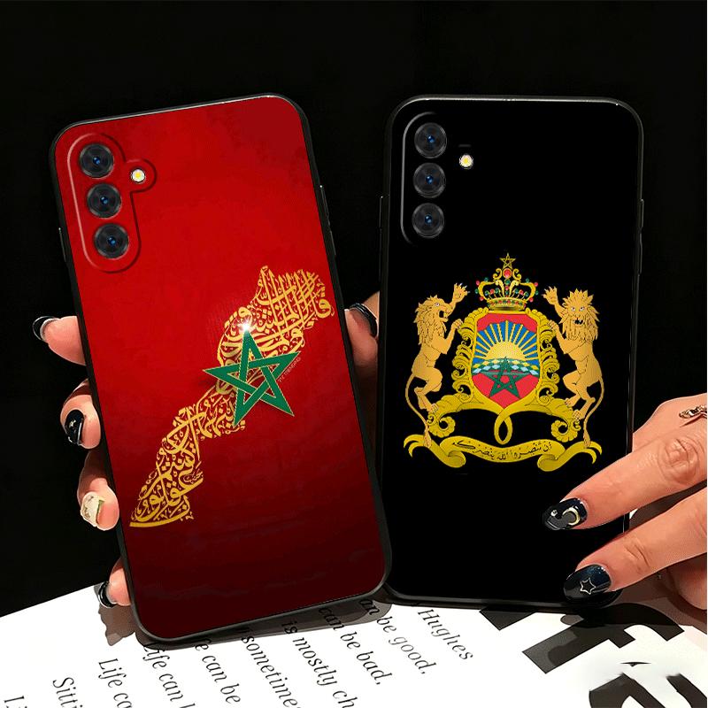 Morocco Flag Soft Phone Case for Samsung A17 A37 A57 A16 A26 A36 A56 A15 A25 A35 A55 A14 A24 A34 A54 A13 A23 A33 A53 A52 A12
