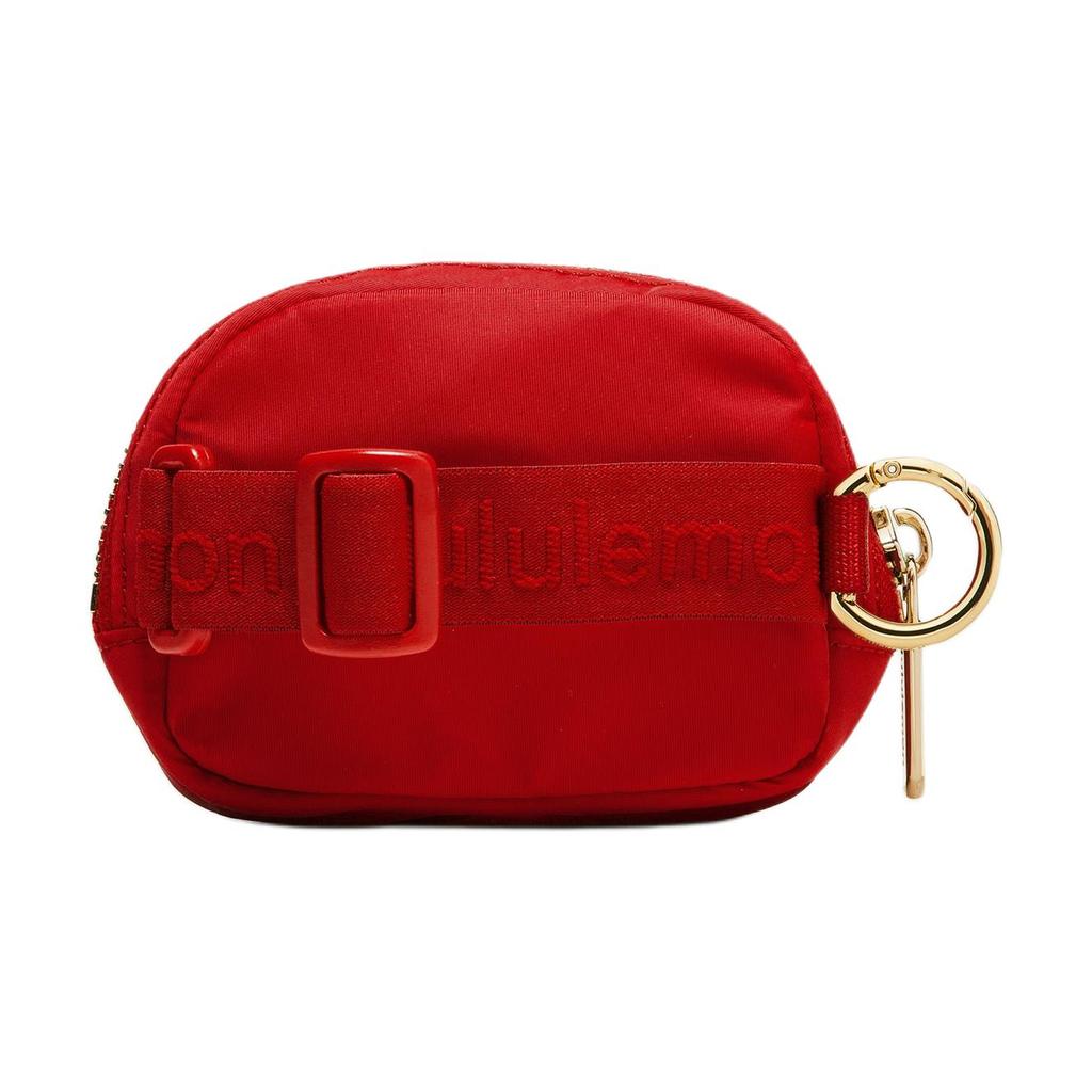 Lululemon Everywhere New Year Edition Compact Zipper Nylon Wallet Nano Women Wallet Dark-Red LU9CA5S-320273
