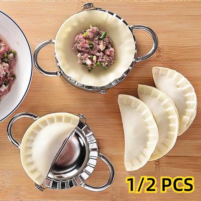 1/2 PCS Stainless Steel Dumpling Maker Mold Non-stick Dumplings Machine Pies Pastry Pasta Tools Meat Spoon Kitchen Baking Accessories