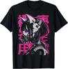 Japonský Streetwear Cyberpunk Y2K Techwear Neko Manga Anime Tričko