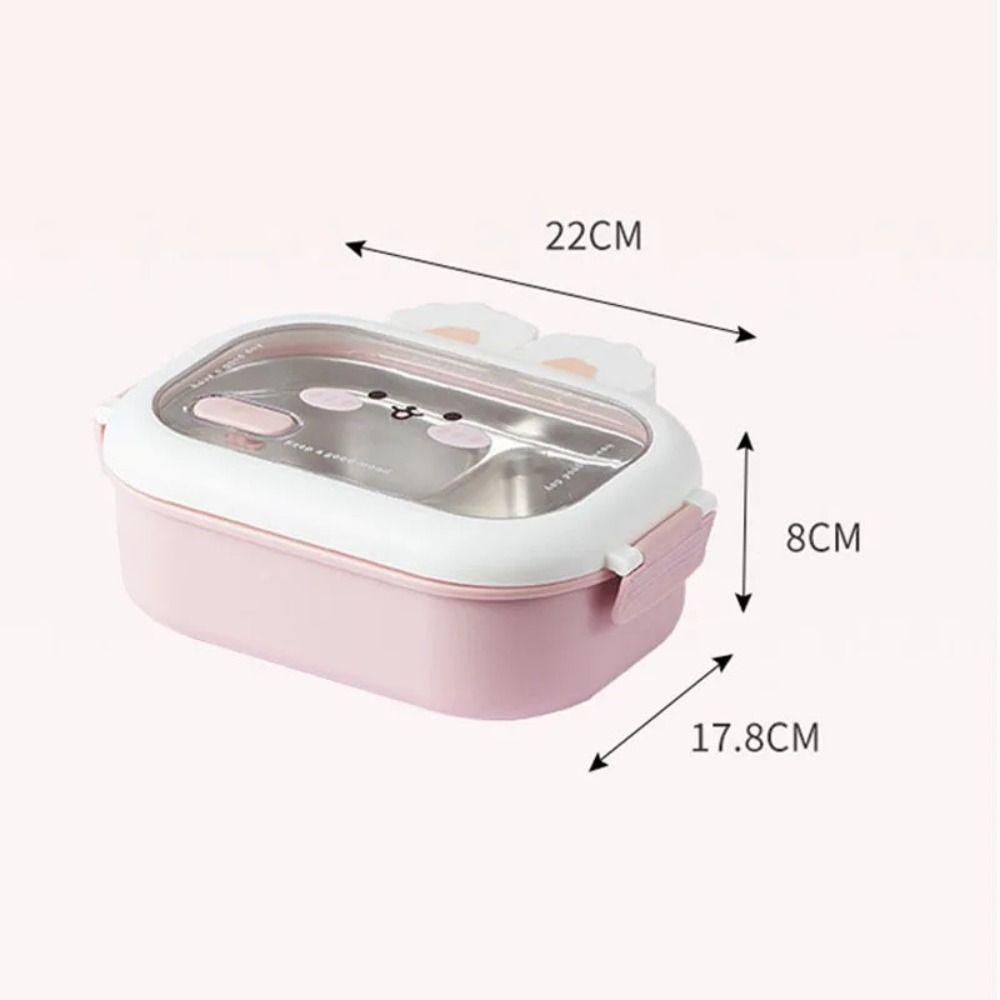 Portable Divides Lunch Box Large Capacity Meal Box Food Containe Stainless Steel Lunch Box  Student