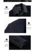 Men's Mid-Length Double-Faced Cashmere Wool Coat - Autumn/Winter Thick Tweed Jacket, Dad Style Trench Coat