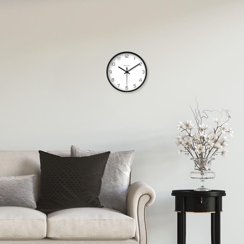 8Inch Up-to-date High-Quality Simple High-Quality Pattern High-Quality Plastic High-Quality Glass High-Quality Wall High-Quality Clock High-Quality