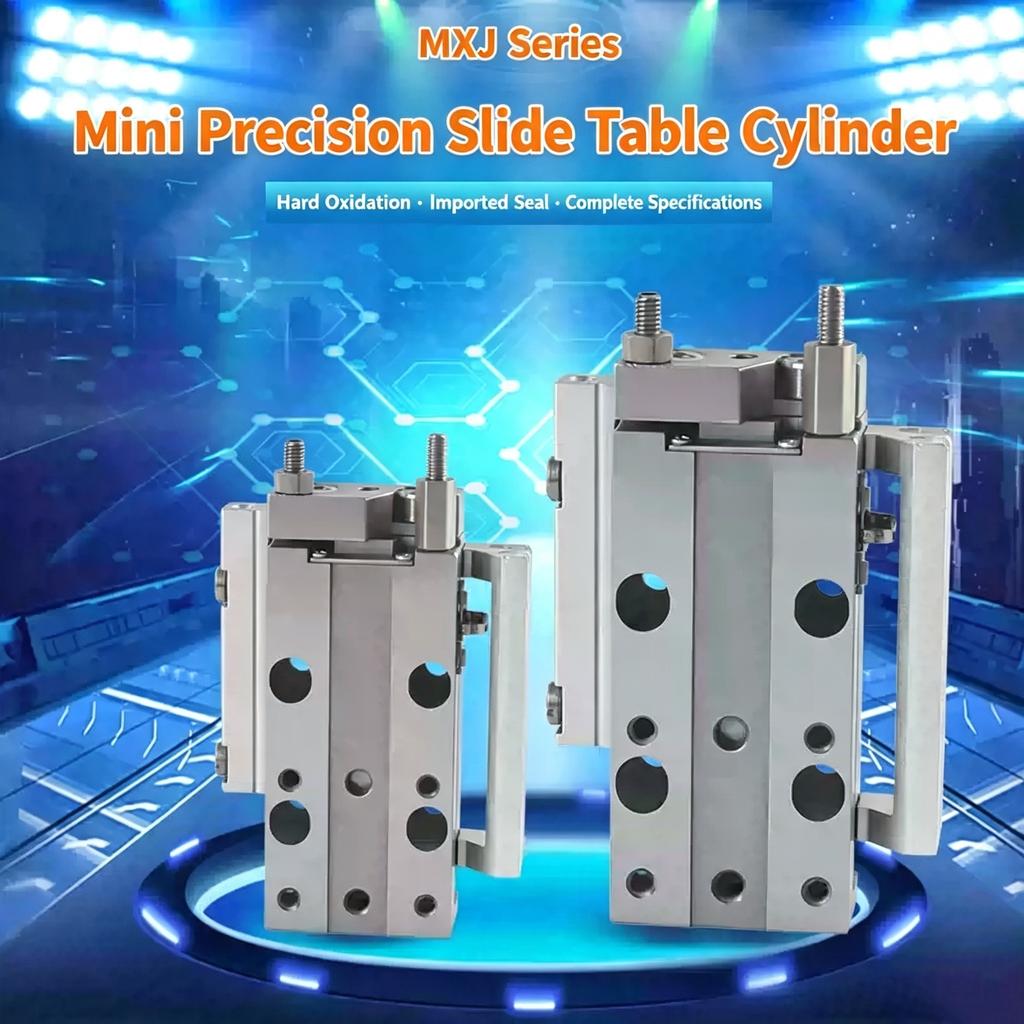 With Magnet Original MXJ Mini Single Axis Aluminum Alloy Air Sliding Table Pneumatic Cylinder MXJ4 MXJ6 MXJ8-5/10/15/2-C/CS/CT/P