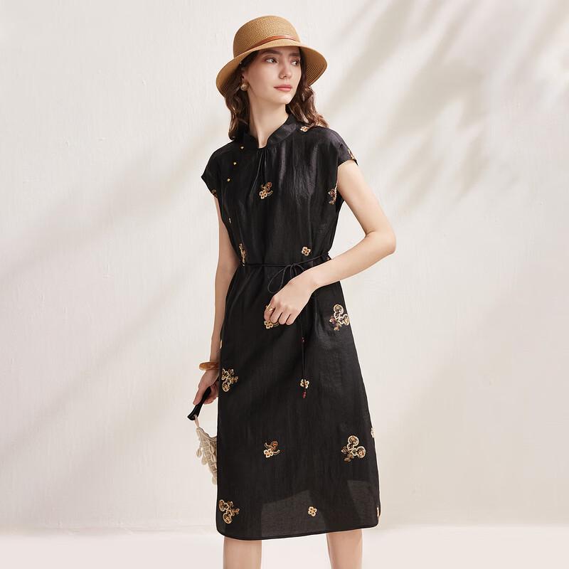 Zhaojun 2026 Mulberry Silk New Chinese Embroidered Dress