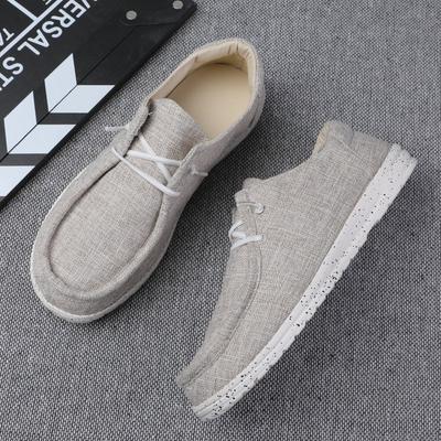 2025 Popular Men's Canvas Loafers Flat Casual Shoes Men's Canvas Loafers Cloth Shoes