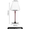 Shangqi Black Tie Classic Burgundy Red Wine Glass
