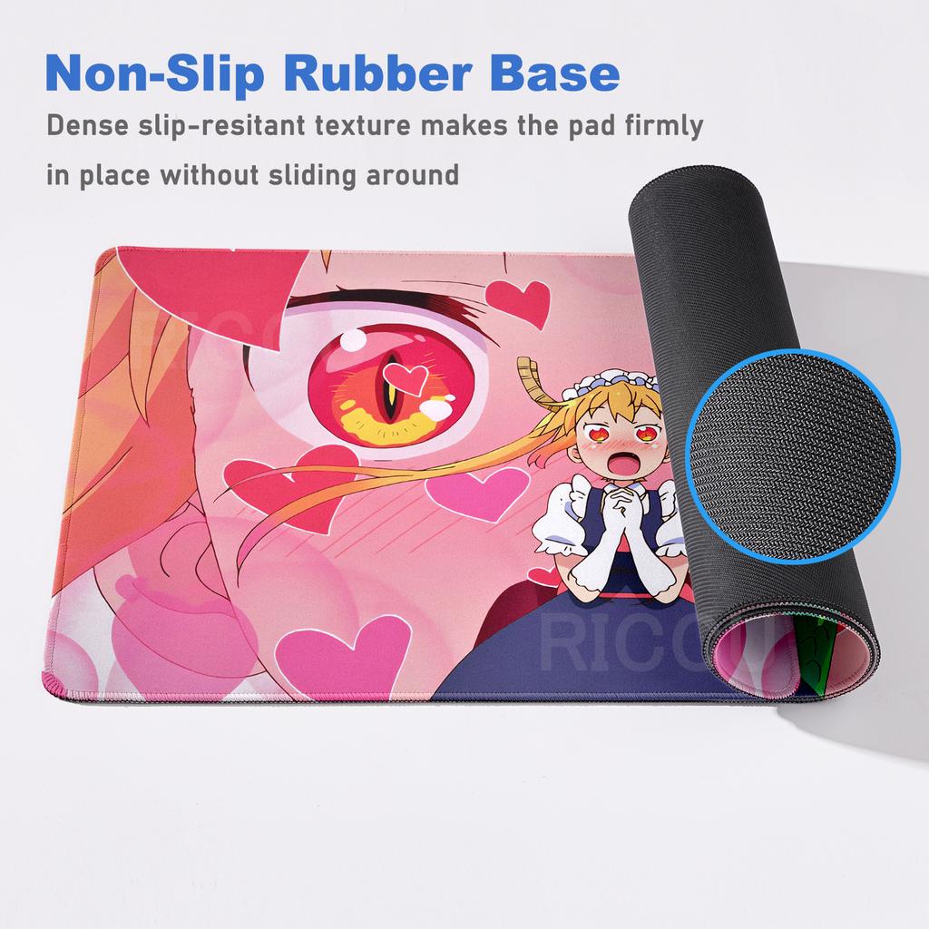 Miss Kobayashi Dragon Maid Mouse Pad Gaming Accessories Large Computer Playmat Carpet Anti-slip Laptop XXL Soft Micemat 400x900