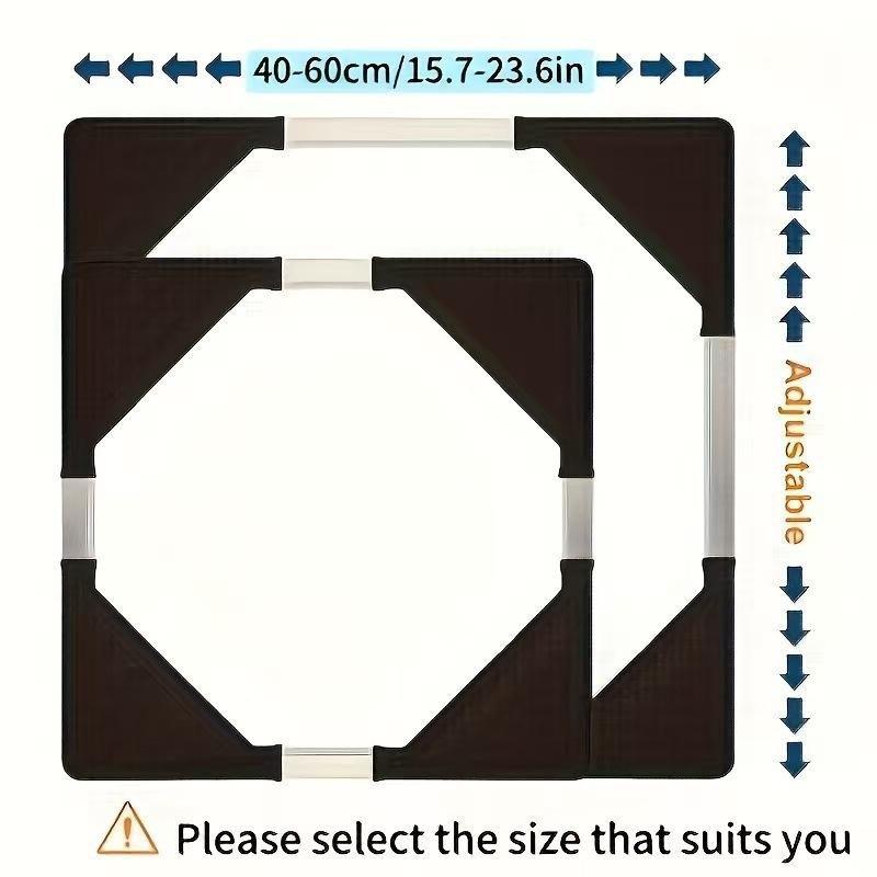 Adjustable Heavy Duty Appliance Base Lockable Wheels Non Slip Pads Anti Vibration Support Frame For Washer Fridge Dryer