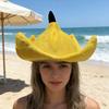 Cappello a buccia di banana adorabile Costume Cosplay Copricapo Cappello Per Adulti e Bambini Festival Musicale e Feste a Tema Travestimento