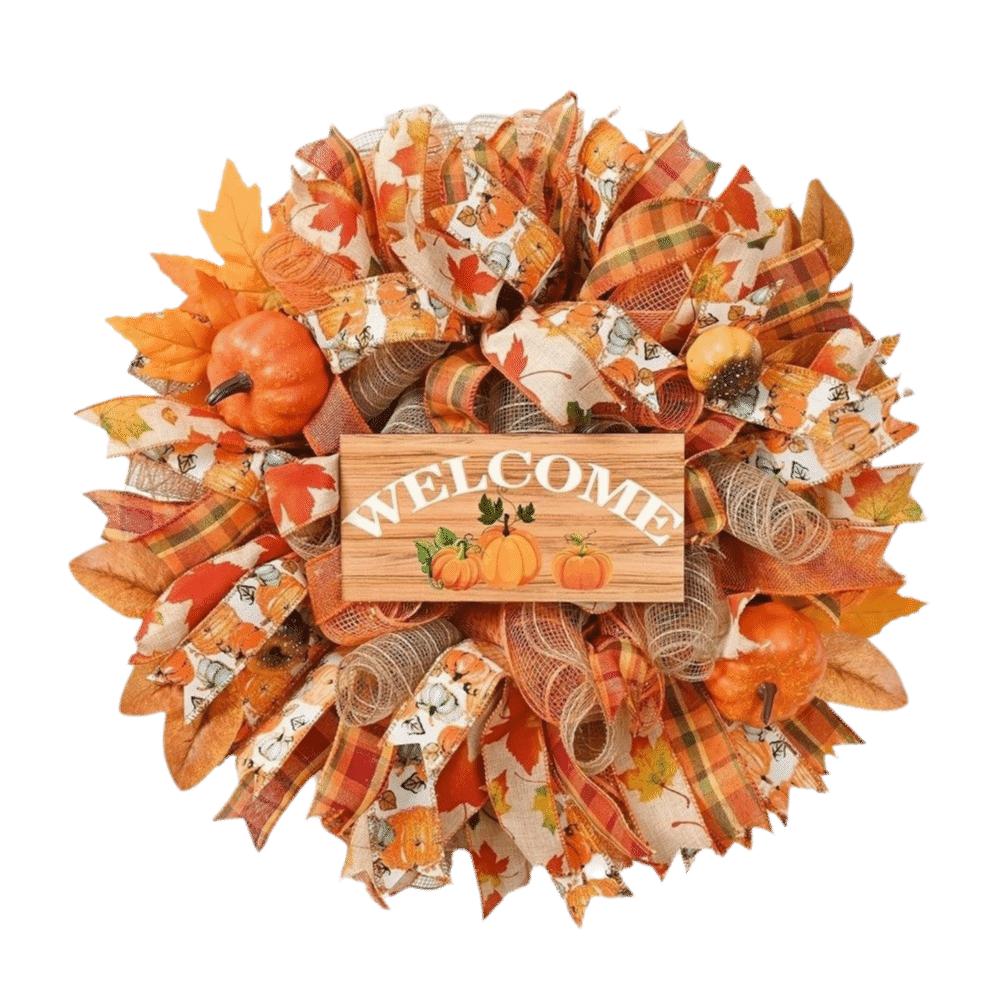 2D Flat Print Fall Halloween Decorative Sign Rustic Harvest Hanging Sign  Indoor Wall