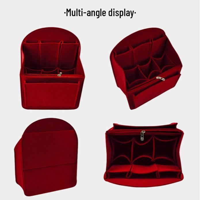 Cross-Border Double Shoulder Backpack Organizer: Large Capacity Bag-in-Bag Divider