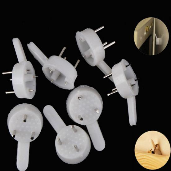 10Pcs Mini Powerful Tracelss Wall Mounted Hanging Nail Hooks Removable Hanger