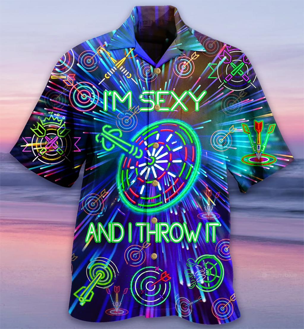 

Dart Print Shirts Men Women Fashion Blouses Men s Lapel Shirts Beach Camisas Men s Clothing Owl S