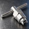 Faucet Cartridge Puller Removal Tool with Crossbar Grip for Manual Turning, Metal Body, Two-Prong, 104421 for Bathroom Service and Repair Tasks