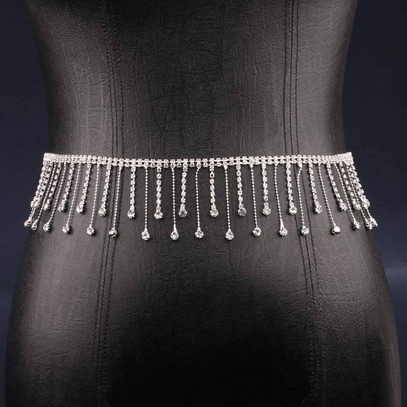 Super Sparkle Rhinestone Tassel Pendant & Diamond Claw Chain for DIY Clothing & Hat Accessories