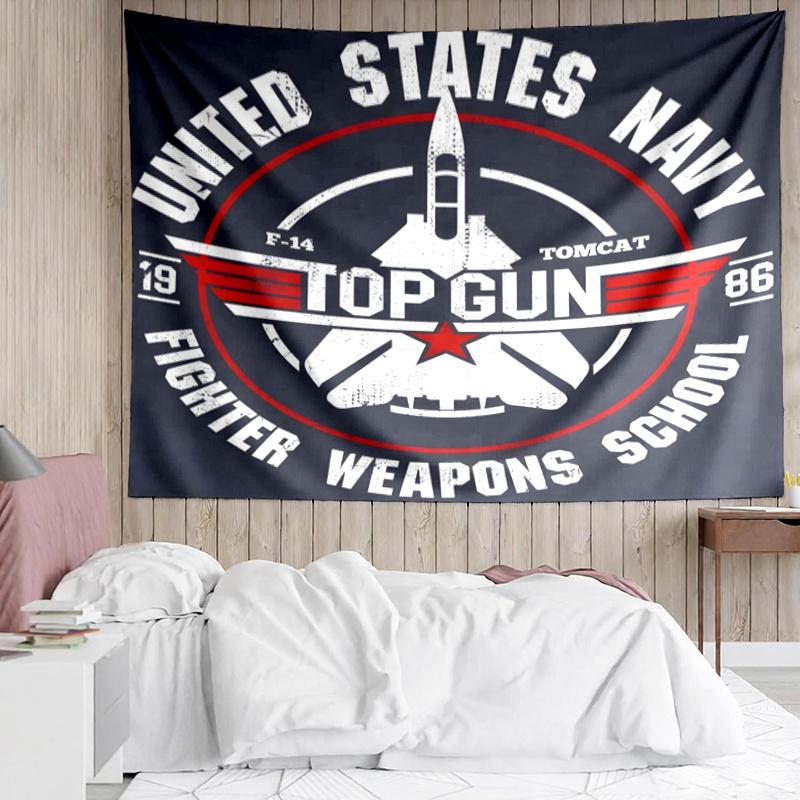 Top Gun Wall Hanging Tapestry Wall Cloth Tapestries Decor Wall Bedroom Decoration
