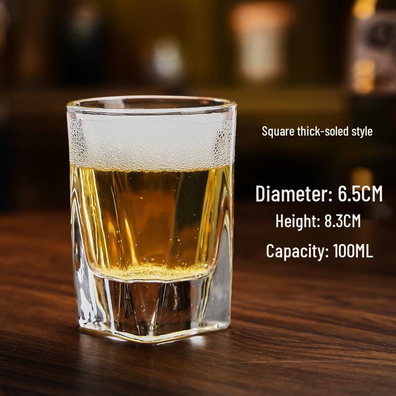 ZISIZ Tempered Glass Octagonal Tumbler