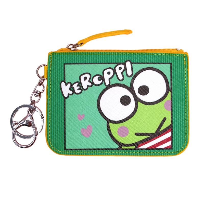 Cute Cartoon Small White Dog Pudding Dog Twin Star Long Ear Leather Card Case Coin Purse Keychain Pendant In-stock Pu Leather Anime Pattern