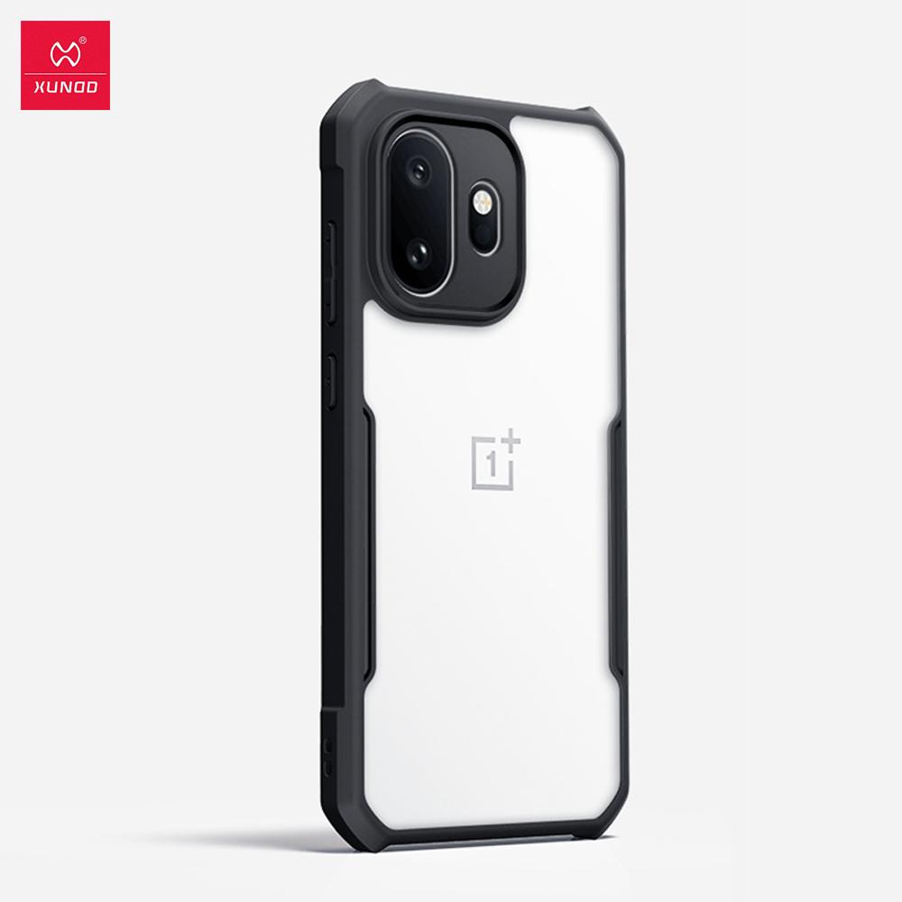 

For OnePlus 15T Case XUNDD Casing Airbag Shockproof Bumper Protective Cases Matte Transparent Back Cover For OnePlus 15 T For OnePlus 15T чорний